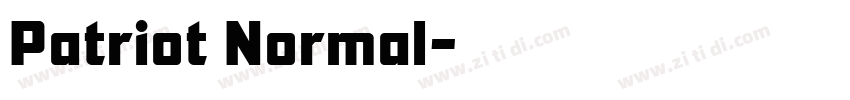 Patriot Normal字体转换
